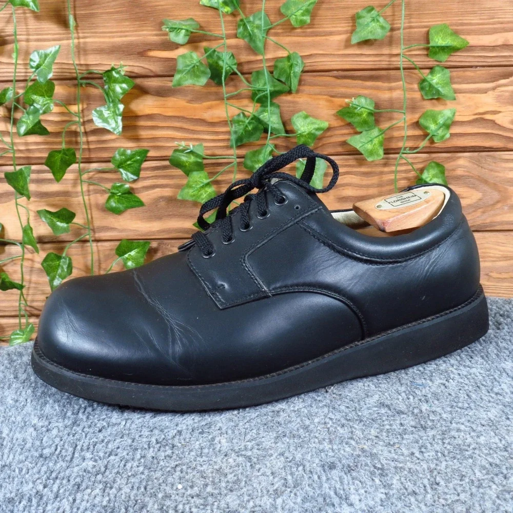 Apis Mt. Emey 9501 Mens Oxford Size 11 6E Orthopedic Therapeutic Black Leather
